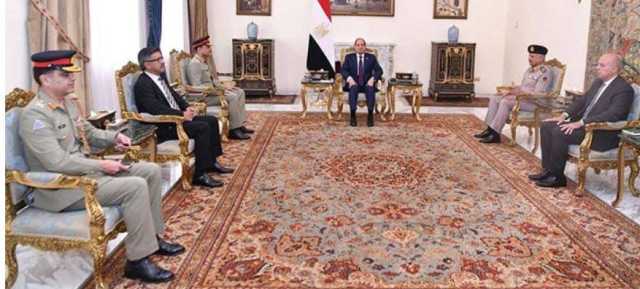 فیلڈ مارشل عاصم منیر کی مصر کے صدر عبدالفتاح السیسی سے ملاقات