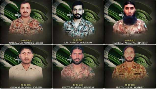 کرم میں سیکیورٹی فورسز کا خوارج کیخلاف آپریشن،7خوارج جہنم واصل ، کیپٹن نعمان سلیم سمیت 6 جوان شہید