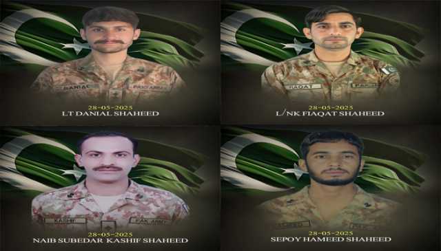 سیکیورٹی فورسز کی خیبرپختونخوا میں دو مختلف کارروائیوں میں فتنہ الخوارج کے 7دہشت گرد ہلاک ، 4جوان وطن پر قربان