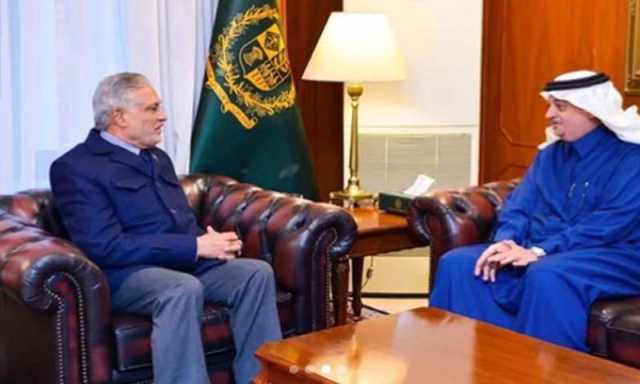 نائب وزیراعظم اسحاق ڈار سے سعودی سفیر کی ملاقات،دوطرفہ تعلقات کے تمام پہلوئوں پر تبادلہ خیال