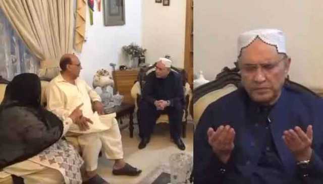 صدر مملکت کی شہید اسکواڈرن لیڈر عثمان یوسف کے گھر آمد، اہلخانہ کے ساتھ اظہارِ تعزیت