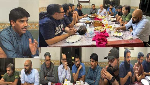 جدہ:سینئرصحافی عمرفاروق کےاعزازمیں عشائیہ، سیزفائرکےاعلان پرصحافیوں کا اظہارتشکر