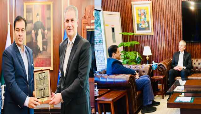 چیئرمین سی ڈی اے محمد علی رندھاوا سے اردن کے سفیر کی ملاقات،شہر اقتدار کی ترقی، خوشحالی اور خوبصورتی کو مزید بہتر بنانے کیلئے ادارے کی شاندار کارکردگی کو سراہا