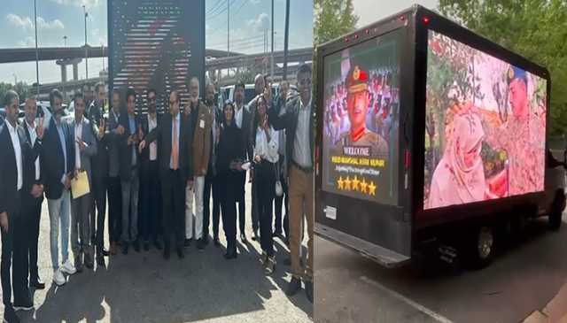 فیلڈ مارشل جنرل عاصم منیر کا دورہ امریکا،ٹائمز اسکوائر پر خوبصورت کلپس الیکٹرانک بورڈز پر چلنا شروع ہو گئے