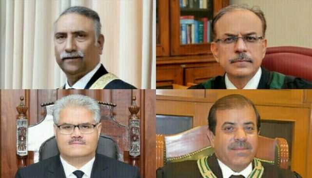چاروں ہائیکورٹس میں مستقل چیف جسٹسز کی تعیناتی کے نوٹیفکیشن جاری