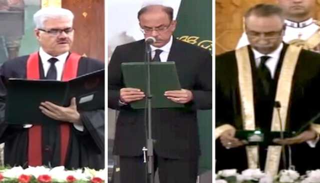 اسلام آباد، سندھ اور پشاور ہائی کورٹس کے چیف جسٹسز نے عہدے کا حلف اٹھا لیا