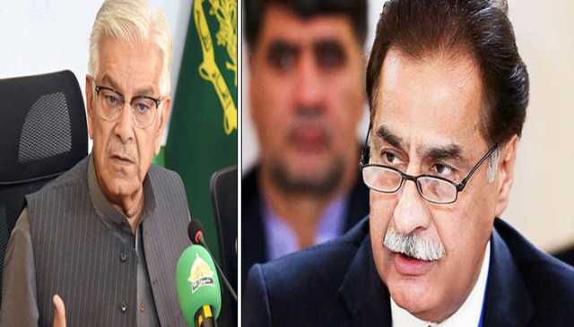تنخواہ کے معاملے پر خواجہ آصف اور اسپیکر قومی اسمبلی آمنے سامنے، وزیراعظم کو خط لکھ دیا