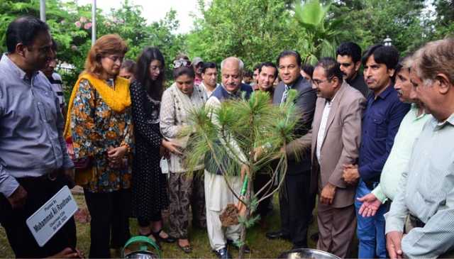 نیشنل پریس کلب اور سی ڈی اے کی ملکر سرسبز اسلام آباد مہم کے تحت ون ملین درخت لگانے کی مہم کا آغاز
