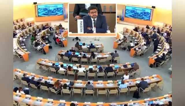 اقوام متحدہ کی انسانی حقوق کونسل میں پاکستانی سفارتکار نے بھارت کو آئینہ دکھا دیا