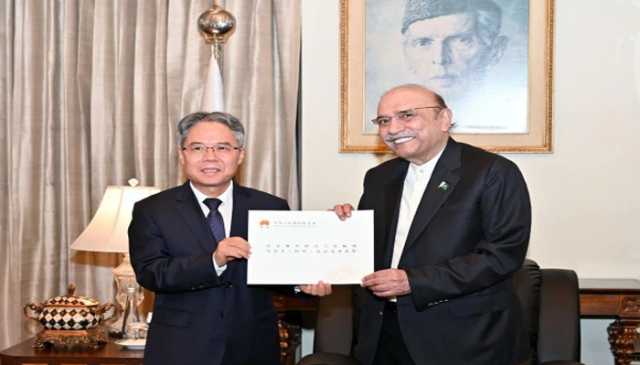 صدر مملکت سے چینی سفیر کی ملاقات، خطے میں امن کیلئے مشترکہ اقدامات کا عزم