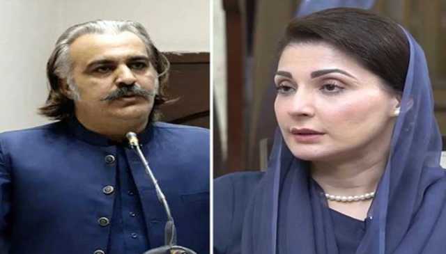 وزیراعلی پنجاب مریم نواز کا علی امین گنڈاپور کو ٹیلیفون، تعاون کی یقین دہانی