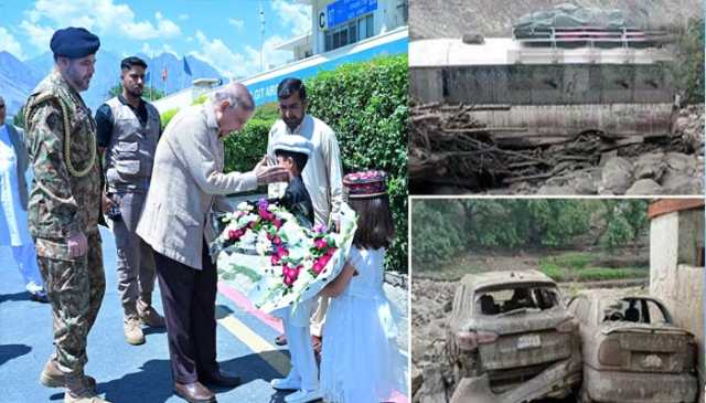 وزیراعظم کا گلگت بلتستان میں سیلاب سے متاثرہ علاقوں کی بحالی کیلئے 4ارب کی فوری امداد کا اعلان
