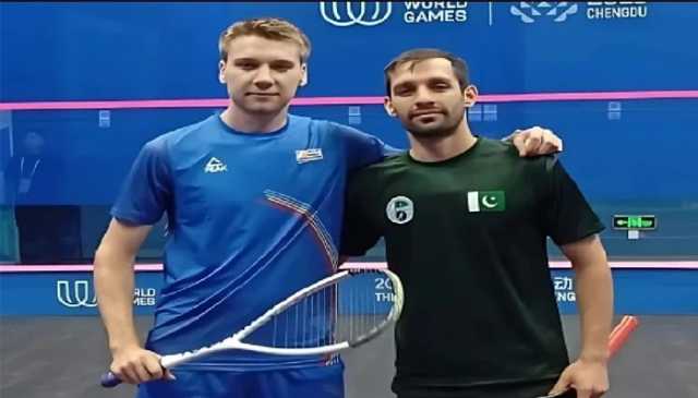 پاکستان کے نور زمان نے سکواش پلیٹ ایونٹ میں چاندی کا تمغہ جیت لیا