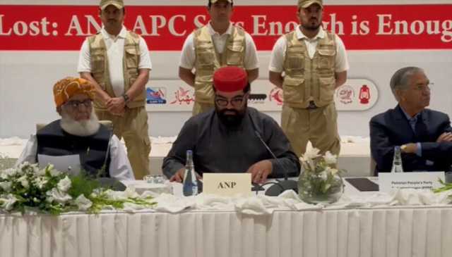 اے این پی کی آل پارٹیز کانفرنس ،دہشتگردی اور بدامنی حکومتی ناکام پالیسیوں کا نتیجہ قرار، فوجی آپریشنز کو روکنے کا مطالبہ