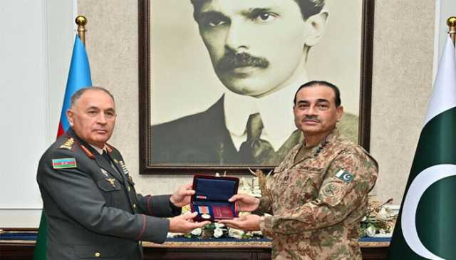 فیلڈ مارشل عاصم منیر کو آذربائیجان کے اعلی ترین پیٹریاٹک وار میڈل سے نواز دیا گیا