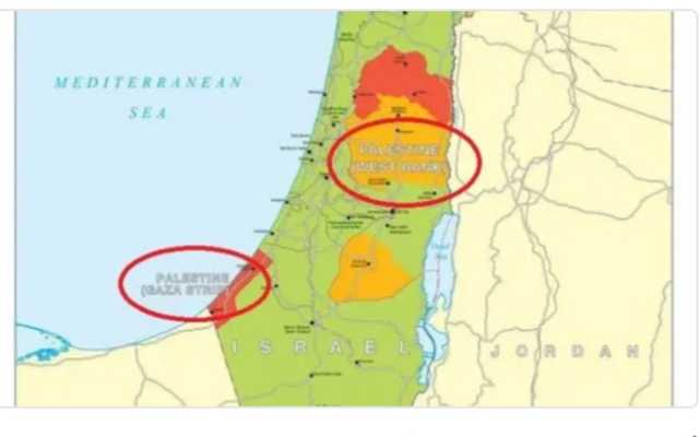 پہلی بار برطانیہ نے فلسطین کو اپنے سرکاری نقشوں میں شامل کرلیا