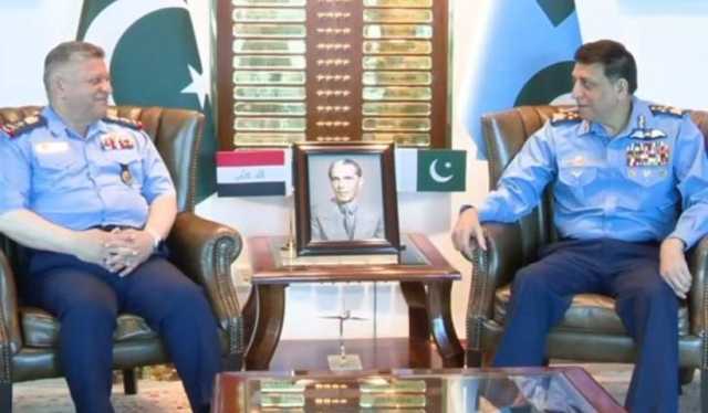 عراقی ایئرفورس کے کمانڈر کی ایئر چیف مارشل سے ملاقات، مشترکہ مشقیں اور تربیتی اقدامات پر اتفاق