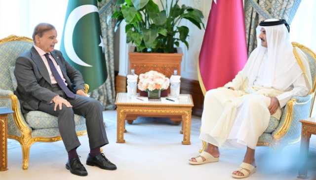 وزیراعظم شہباز شریف کی امیر قطر سے ملاقات، قریبی روابط برقرار رکھنے پر اتفاق