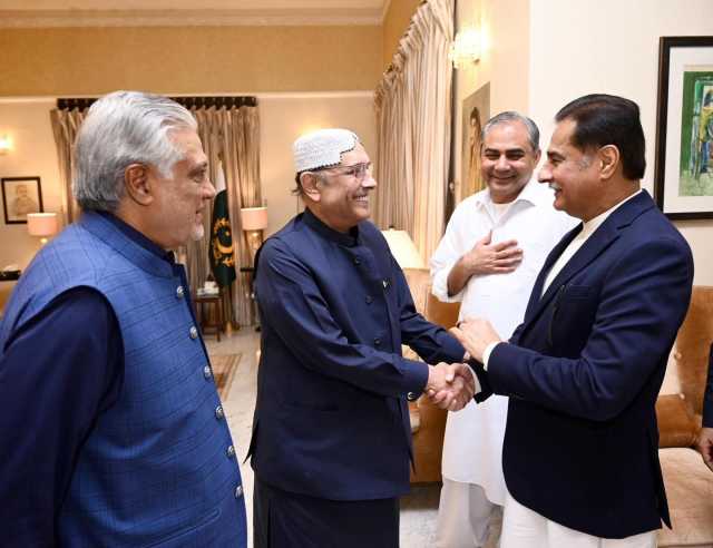 مسلم لیگ ن کا وفد صدر مملکت کو منانے میں کامیاب، بیان بازی نا کرنے پر