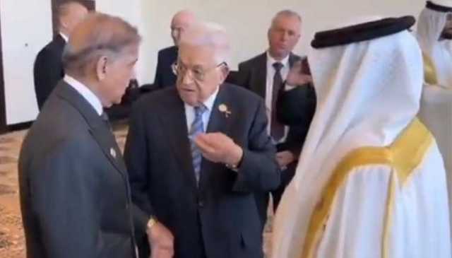 شہباز شریف کی شرم الشیخ میں فلسطینی صدر سے ملاقات، جنگ بندی پر اظہار اطمینان