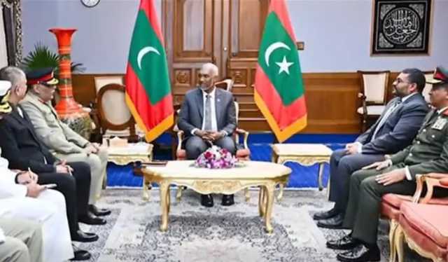 جنرل ساحر شمشاد مرزا کا دورہ مالدیپ، صدر اور آرمی چیف سے ملاقات