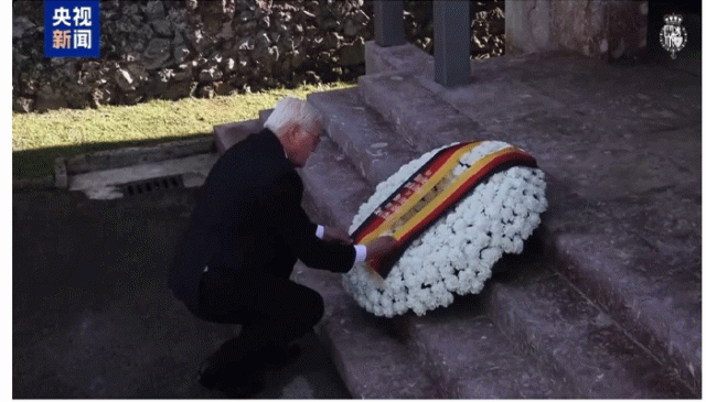 جرمن صدر کا اسپین کے قصبہ گرنیکا کا دورہ، نازی جرمنی کی بمباری میں ہلاک ہونے والوں کے لیے عقیدت کا اظہار