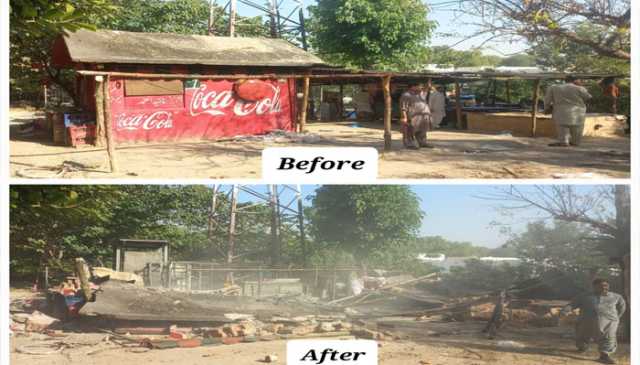 چیئرمین سی ڈی اے کی ہدایت پر تجاوزات کے خاتمے کیلئے بھرپور آپریشن جاری