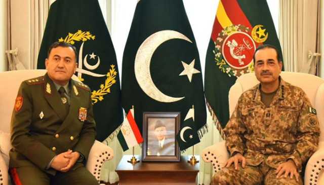 تاجک وزیر دفاع کی فیلڈ مارشل سے ملاقات، دوطرفہ تعاون بڑھانے کے عزم کا اعادہ