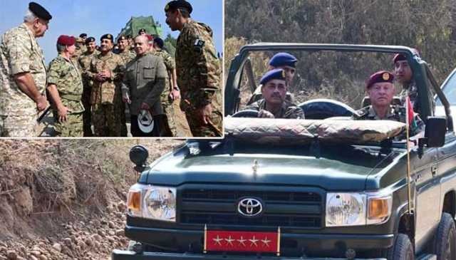 اردن کے شاہ عبداللہ دوم کا پاکستان کے دفاعی ادارے گلوبل انڈسٹریل اینڈ ڈیفنس سلوشنز ،ٹلہ فیلڈ فائرنگ رینجز کا دورہ