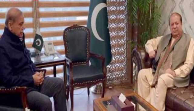 وزیراعظم کی پارٹی قائد نوازشریف سے ملاقات، سیاسی و معاشی صورتحال پرگفتگو