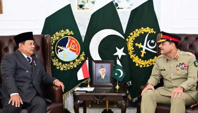 فیلڈ مارشل سے انڈونیشیا کے صدر کی ملاقات، دفاعی تعاون کے فروغ پر تبادلہ خیال