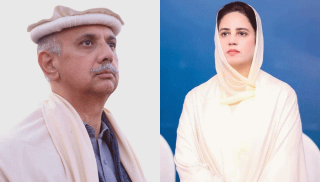 سنگجانی جلسہ کیس: عمر ایوب اور زرتاج گل اشتہاری قرار، جائیدادیں ضبط کرنے کا حکم