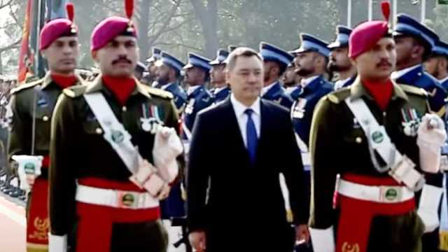 کرغز صدر کے اعزاز میں وزیراعظم ہاؤس میں استقبالیہ تقریب، گارڈ آف آنر پیش