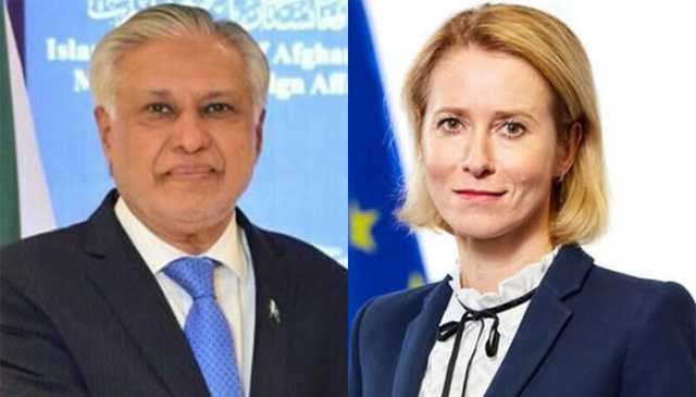 اسحاق ڈار سے یورپی خارجہ امور چیف کا رابطہ، علاقائی صورتحال پر گفتگو