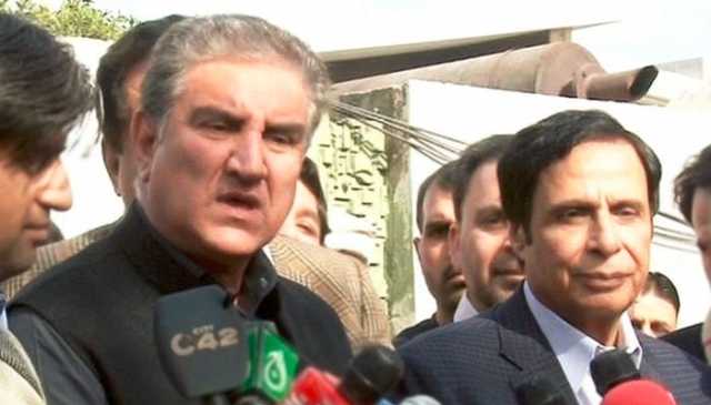 پرویز الہٰی کی لاہور میں شاہ محمود سے ملاقات
