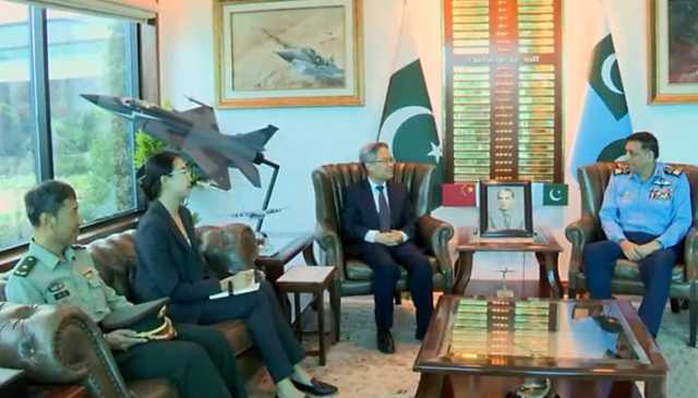 چینی سفیر کا ایئر ہیڈ کوارٹرز کا دورہ، پاک فضائیہ کے سربراہ سے ملاقات