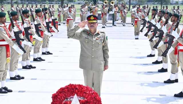 فیلڈ مارشل عاصم منیر کے اعزاز میں جی ایچ کیو میں یادگار شہداء پر خصوصی تقریب
