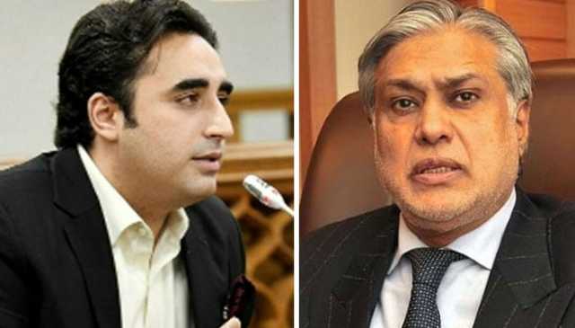 بلاول بھٹو کی سربراہی میں پاکستان کا مؤقف پیش کرنے جانیوالے وفد کی اسحاق ڈار سے ملاقات