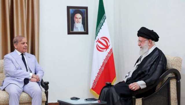 ایران کی حمایت پر وزیراعظم شہباز شریف کا ایرانی سپریم لیڈر سے اظہار تشکر
