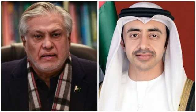 اسحاق ڈار کی امارتی ہم منصب شیخ عبداللّٰہ سے ٹیلیفون پر گفتگو، عید مبارکباد کا تبادلہ