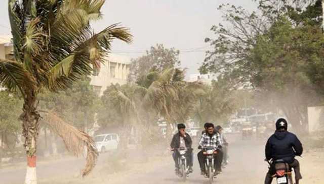 کراچی: موسم گرم رہنے اور تیز ہوائیں چلنے کا امکان