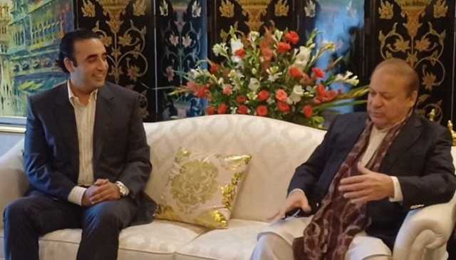برسلز روانگی سے قبل بلاول بھٹو کا نواز شریف کیلئے پھولوں کا تحفہ
