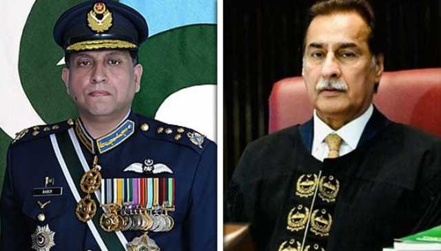 ایئر چیف مارشل کا اسپیکر قومی اسمبلی کے نام اظہارِ تشکر کا خط