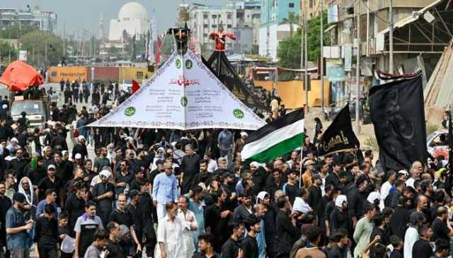 کراچی: یوم عاشور کا مرکزی جلوس نشتر پارک سے برآمد