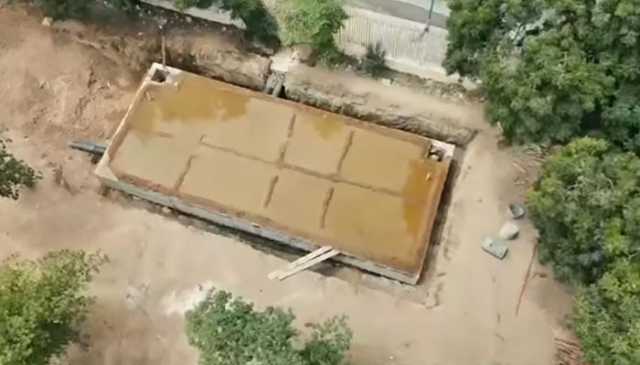 کراچی: بارش کا پانی ذخیرہ کرنے کیلئے ٹینک بنانے کا کام مکمل