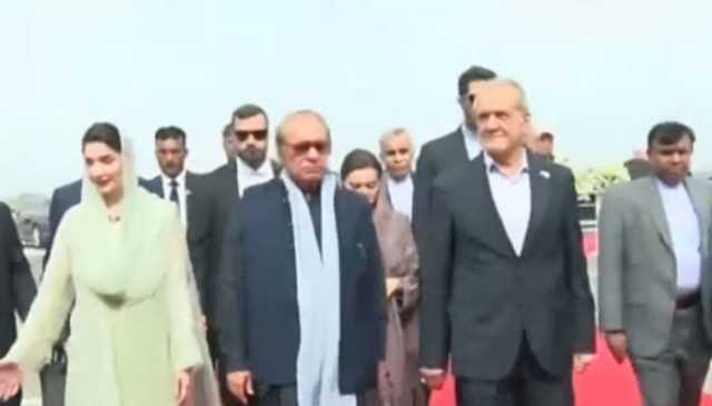ایران کے صدر مسعود پزشکیان پاکستان پہنچ گئے