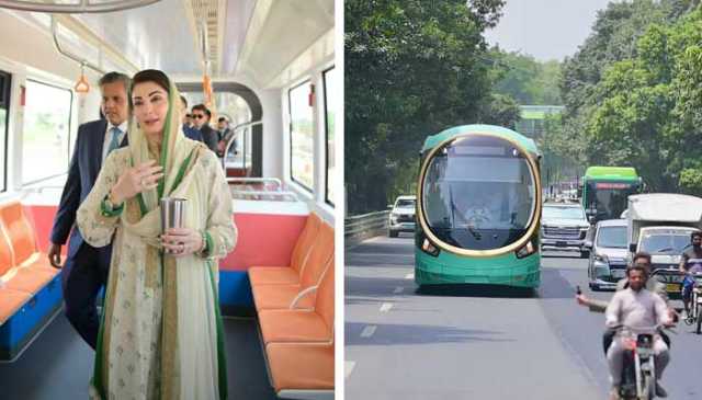 مریم نواز کا ملک کی پہلی اربن الیکٹرک ٹرین میں تجرباتی سفر