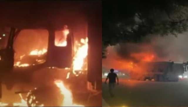 کراچی میں ڈمپر کی ٹکر سے بہن بھائی جاں بحق، والد زخمی