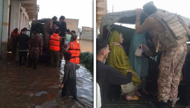 خیبرپختونخوا میں پاک فوج کا فلڈ ریلیف آپریشن جاری