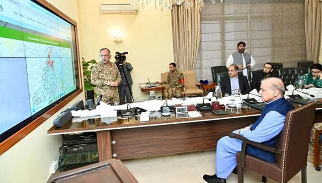 وزیراعظم شہباز شریف کو چیئرمین این ڈی ایم اے کی بریفنگ